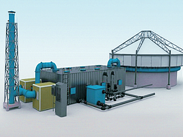 污水生物除臭設(shè)備工藝圖